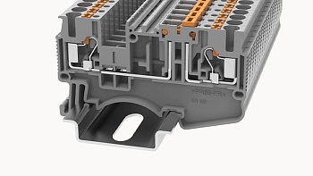 Клемма с размыкателем DS2.5-MT-01P-11 - Клемма с размыкателем, тип фиксации провода: Push-in, номинальное сечение: 2.5 мм кв., 20A, 400V, ширина: 5,2 мм, цвет: серый, втычная перемычка, тип монтажа: DIN35