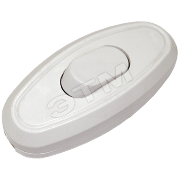 Выключатель проходной на шнур для бра 6А белый А106