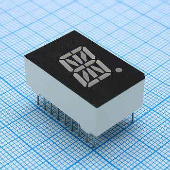 FYS-5013BUHR-11 - Индикатор сегментный одноразрядный 12.7мм ОA Красный 20-50мКд 640нм