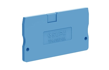 Торцевая крышка TP4-FSI/F-BU-EA - Торцевая крышка для клемм TP4-FSI/F…, цвет: синий