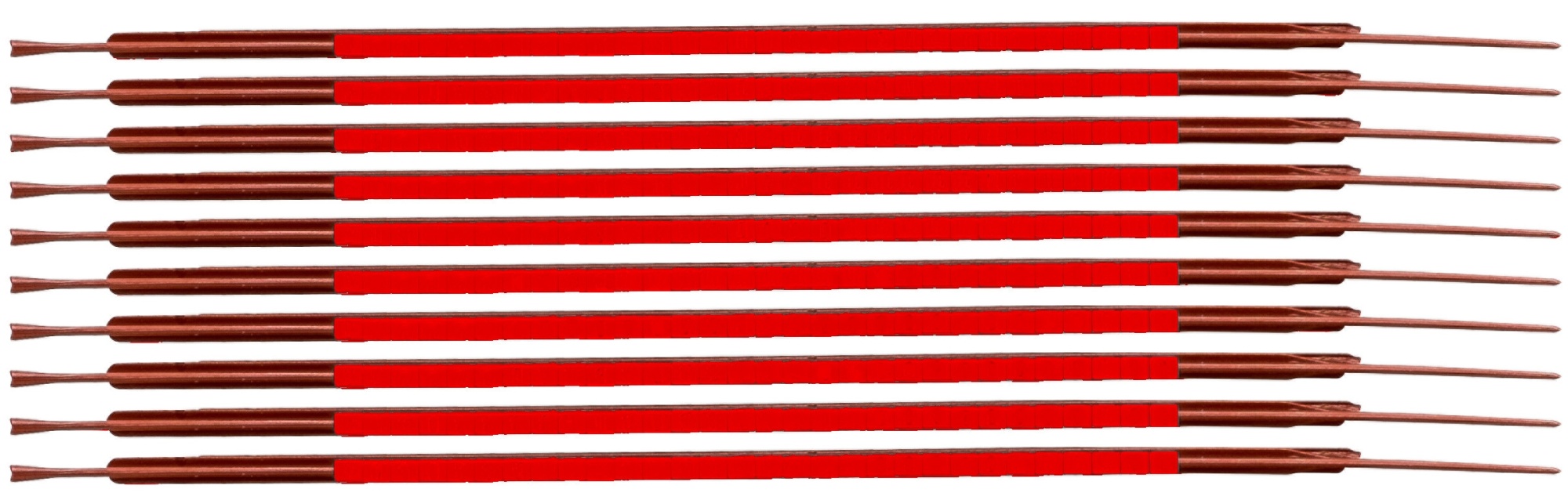 brd132993 - SCN-03-RED клипсы красные, 300шт/упак, для провода 1-1.3мм диаметра