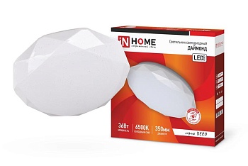 Светильник светодиодный DECO ДАЙМОНД 36Вт 230В 6500К 3240лм 380х55мм 4690612033730