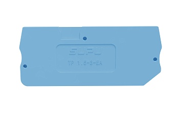 Торцевая крышка TP1.5-3-BU-EA - Торцевая крышка для клемм TP1,5-3-..., цвет: синий