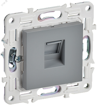 SKANDY Розетка компьютерная RJ45 кат.5E SK-K01Gr серый IEK SK-K10-1-K03