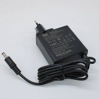 NGE30E12-P1J - AC-DC, 30Вт, сетевой адаптер, выход 12В/2.5А, вход 80...264В AC, 47...63 Гц, изоляция 4000B DC, 2xMOPP, 62x30*x65мм, -30...+70C, евровилка, выходной разъем 11мм, диам. 5.5х2.1мм