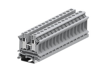 Проходная клемма 310991 - Проходная клемма, SUK 1-1, тип фиксации провода: винтовой, номинальное сечение: 10 мм кв., 57A, 800V, ширина: 10 мм, цвет: серый, тип монтажа: DIN 35