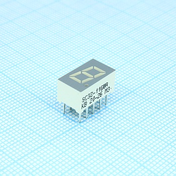 SC32-11GWA - 1 разрядный индикатор 8мм/зеленый/568нм/1.4-2.5мкд/ОК