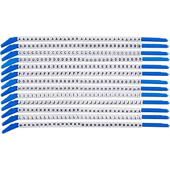 brd133239 - SCNC-13-A-M клипсы белые, 300шт/упак, для провода 3,4-3,8мм диаметра, легенда A-M