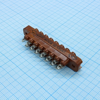 РП10-15  розетка - Соединитель  низкочастотный, прямоугольный, внутреннего монтажа