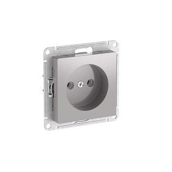 Розетка AtlasDesign 16А без заземл. без шторок быстрозажим. клем. механизм алюм. SE ATN000341S