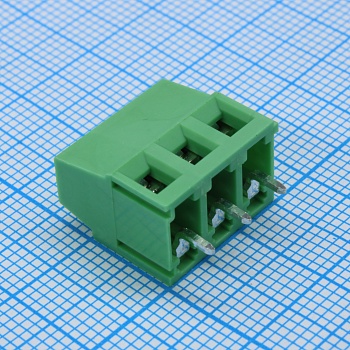 GT500-5.0-03P-14-00 - Винтовой клеммный блок c рельефной обоймой, 3 контакта. Серия GT500-5.0