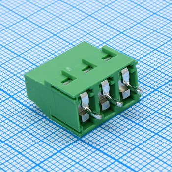 DG503-5.08-03P-14-00A(H) - Винтовой клеммный блок с защитой провода, 3 контактов. Серия DG503-5.08