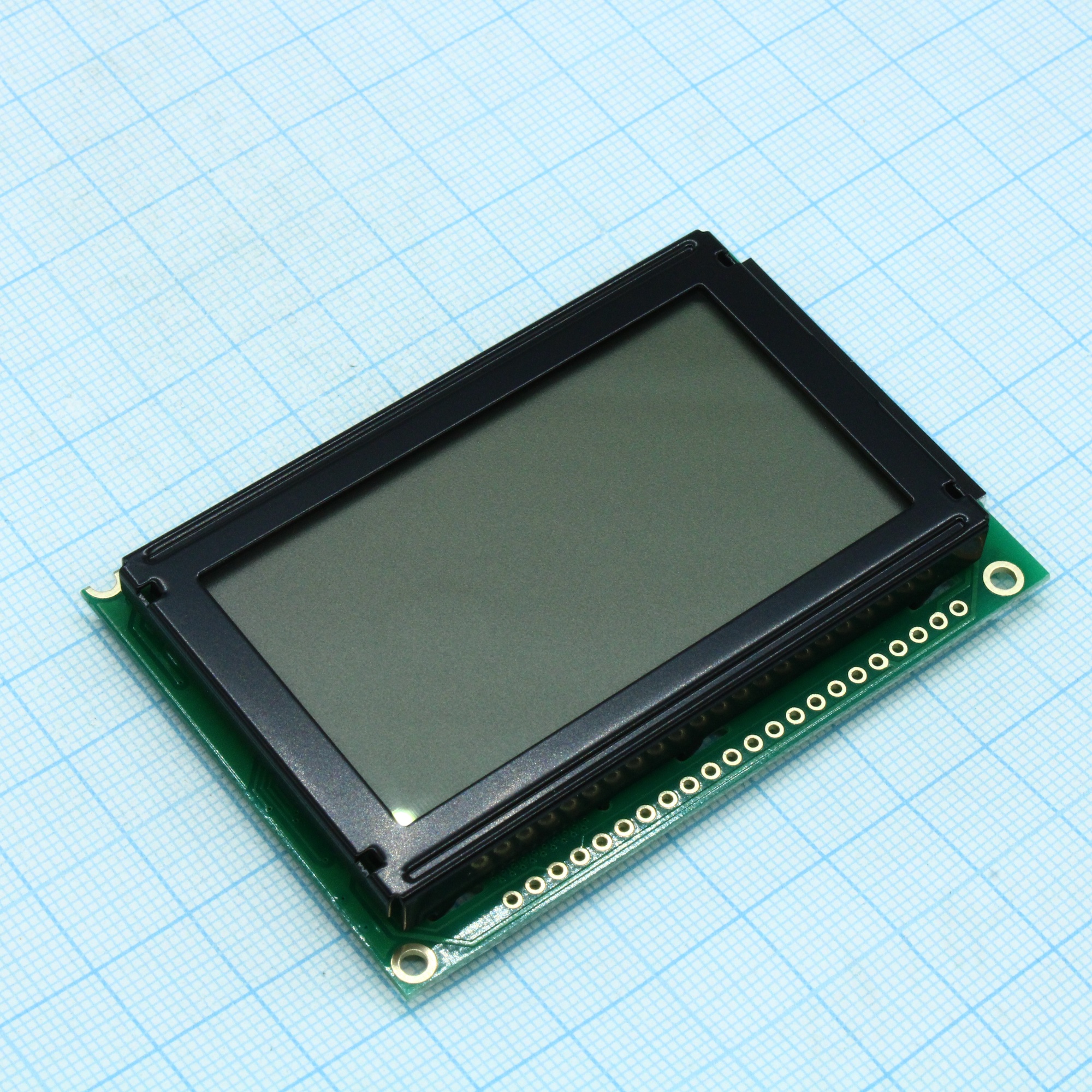 WG12864B-CFK-T#N - ЖКИ графич, 128 x 64, FSTN Positive/Transfl, подсв. LED RGB, драйвер NT7107C, VDD = 5V, 12 o`cl, -20...+70C