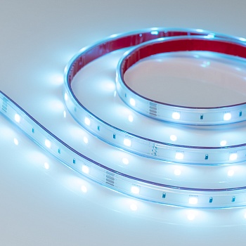 Лента герметичная RTW-PS-B30-13mm 12V RGB (7.2 W/m, IP67, 5060, 5m) 028711 - Светодиодная лента RTW-PS-B30, герметичная IP67 (PS-силиконовая экструзия). Светодиоды 5060, 30 шт/м (150 шт на 5 м), белая плата, ширина 13 мм, скотч 3M. Цвет RGB, угол 120°. Пи