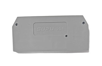 Торцевая крышка 204121 - Торцевая крышка для клемм TA4, цвет: серый