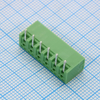 15EGTRC-3.81-06P-14-00 - Разъемный клеммный блок на плату, 6 контактов. Серия 15EGTRC-3.81
