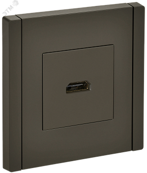 FORTE&PIANO Розетка HDMI FP340 серый IEK FP-H10-K03