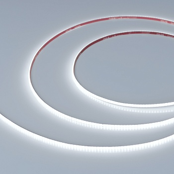 Лента COB-X400-3mm 24V White6000 (4.8 W/m, IP20, CSP, 5m) 041744 - Лента COB сплошной засветки без видимых светодиодов. Светодиоды CSP 400 шт/м. Цвет свечения БЕЛЫЙ 6000K, высокий индекс цветопередачи CRI>90, угол 180°. Мощность 4.8 Вт/м, питание 24 В. Ра