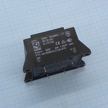 BV EI 541 1125 - Трансформатор питания 16ВА  230В 15В   1067мА 70/B (27)