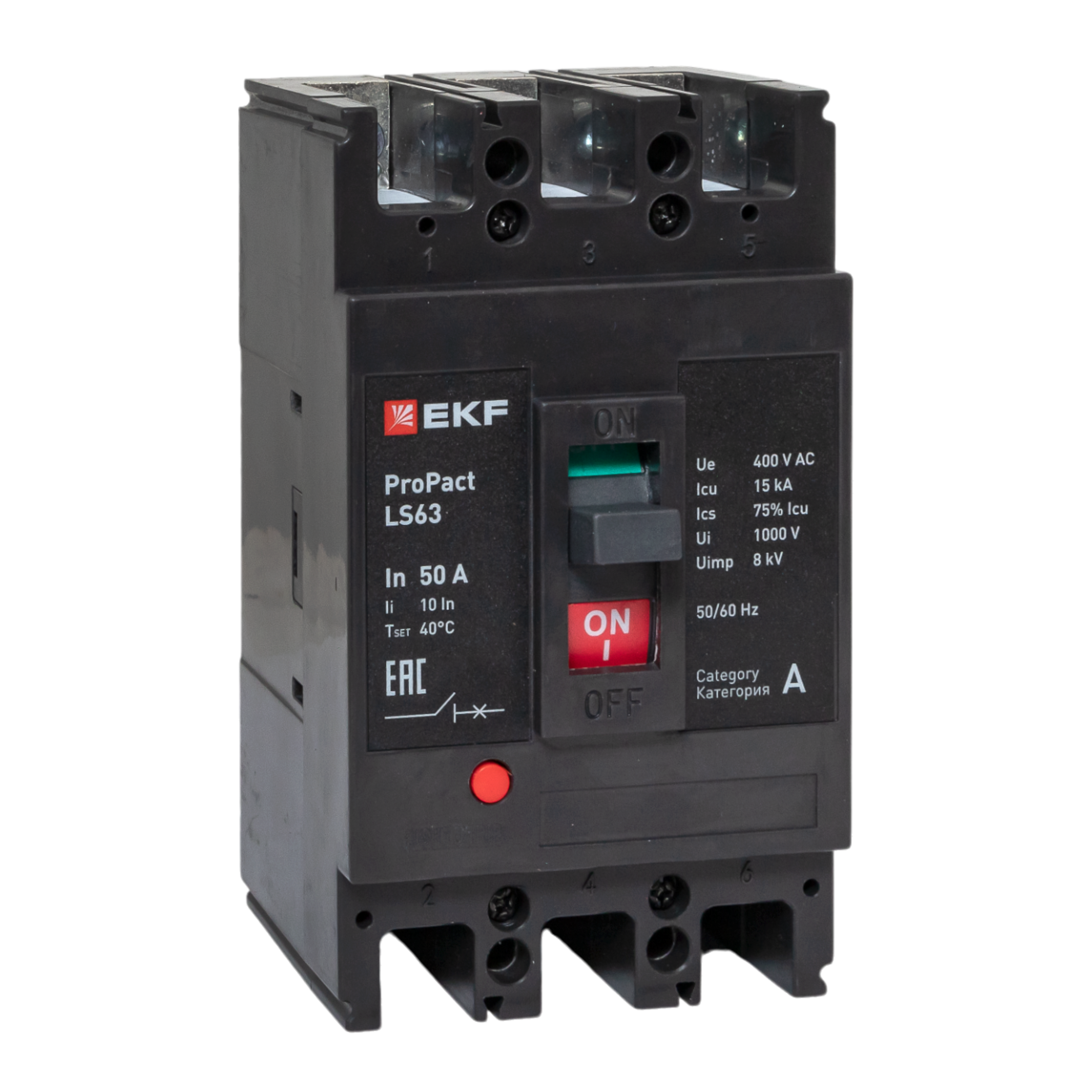Автоматический выключатель LS63 15кА 3P 50А ProPact EKF