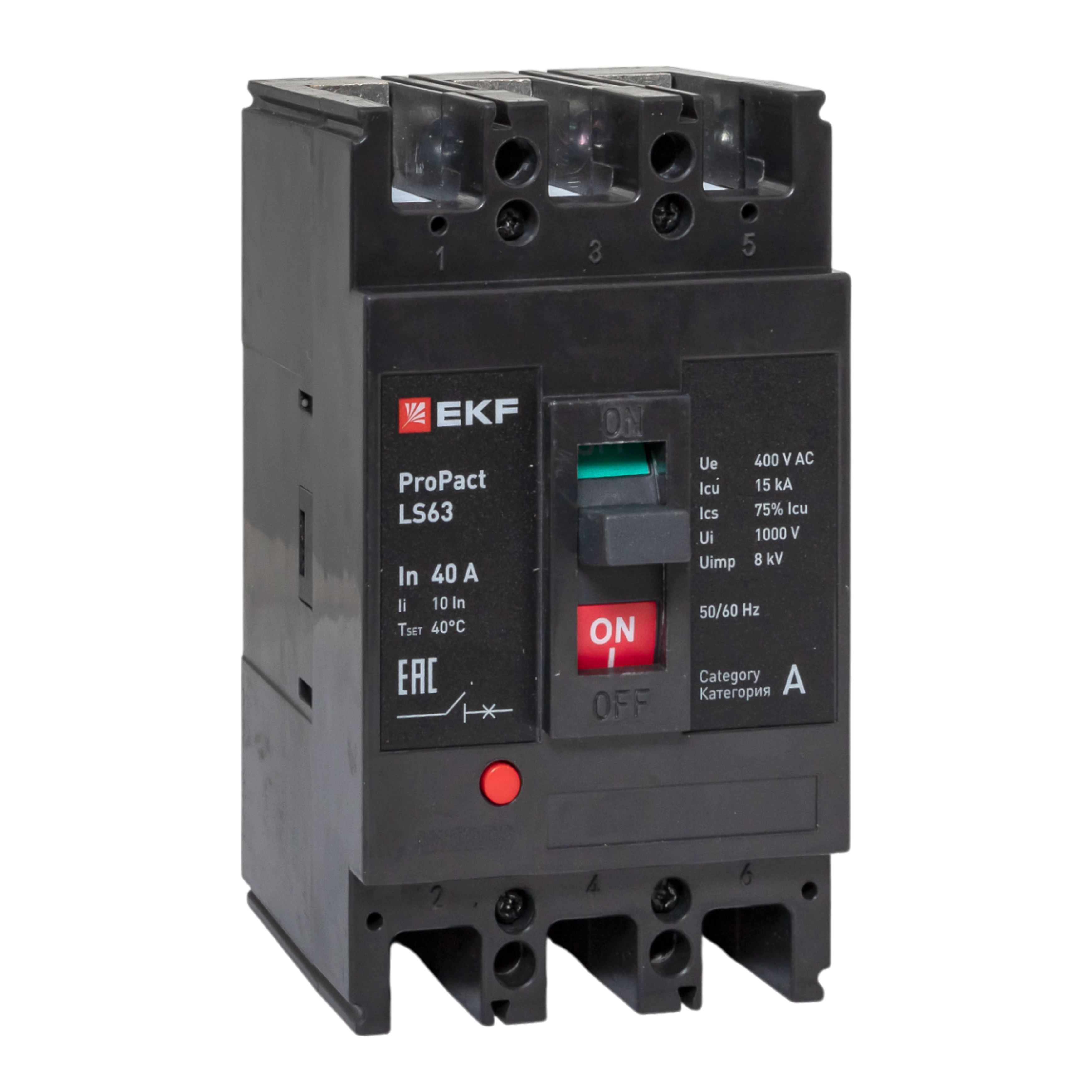 Автоматический выключатель LS63 15кА 3P 40А ProPact EKF