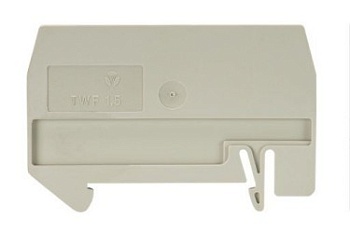 Пластина разд. TWF 1,5 - Разделительная пластина, для клемм WKF 1,5..., цвет: серый