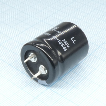 B43508F2477M - Конденсатор алюминиевый электролитический  250В 470мкФ ±20% (25х30мм) защелкиваемые выводы 10мм  3000час 105°C