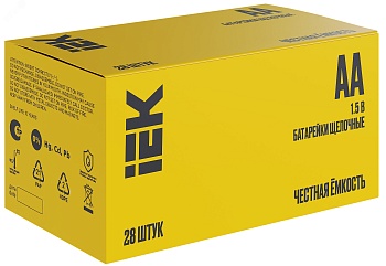 Элемент питания алкалиновый AA/LR6 Alkaline бокс (уп.28шт) ABT-LR06-OP-B28