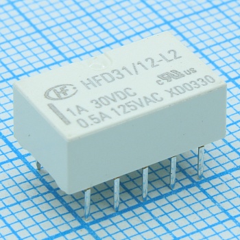 HFD31/12-L2 - Сигнальное реле 12В 1А на защелках
