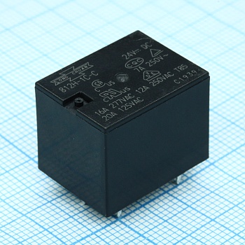 812H-1C-C 24VDC - Реле силовое 7А одна группа на переключение катушка 24В