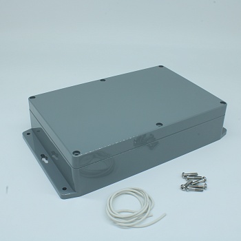 G317MF - Герметичный корпус из прочного ABS пластика с фланцем, IP65, темно-серый