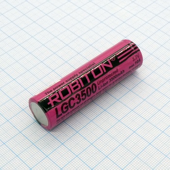 Аккумулятор 18650 LGC3500 10A - Аккумулятор литий-ионный (Li-Ion) без защиты