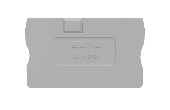 Торцевая крышка TP2.5-2-1-GY-EA - Торцевая крышка для клемм TP2.5-2-1..., цвет: серый