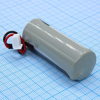 ER18505H-LD/-XHP-02 - Li, SOCl2 батарея типоразмера A, 3.6В, 3.8Ач, разъем с проводами приварены к выводам, -55...85 °C