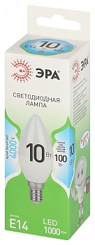 Лампа светодиодная LED 10 Вт 1000Лм 4000К свеча нейтральный E14 220-240В LED B35-10W-840-E14 Green Line Б0067093