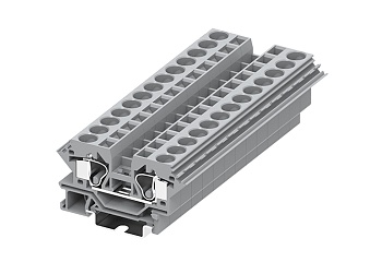 Проходная клемма 210911 - Проходная клемма, TA10, тип фиксации провода: пружинный, номинальное сечение: 10 мм кв., 57A, 800V, ширина: 10 мм, цвет: серый, тип монтажа: DIN 35