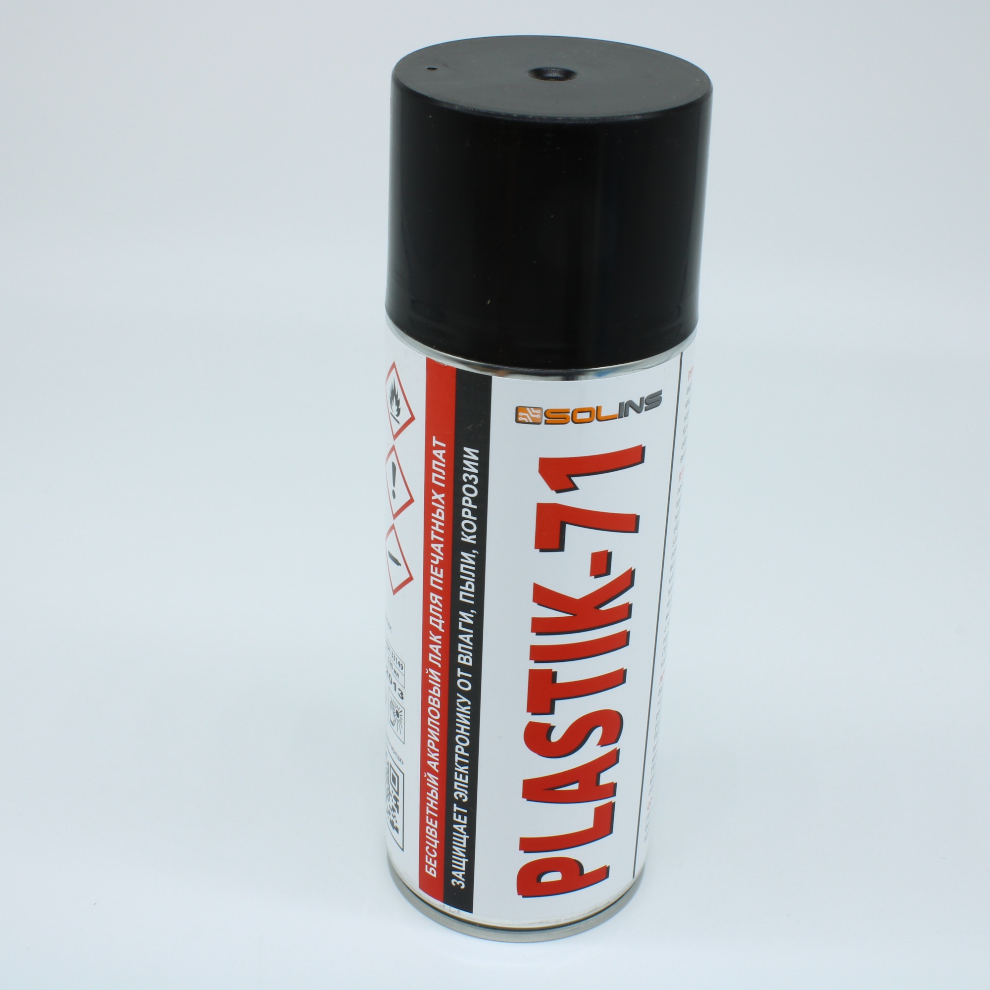Solins PlASTIK 71 520 мл - Аэрозоль, акриловый лак для печатных плат