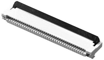 XF2M22151A - Разъем для плоского шлейфа 22 контакта 0.5мм поверхостный монтаж рейка