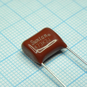 TS02002J473KSB0D0R - Конденсатор металлоплёночный полиэтилентерефталатный 0.047мкФ 630В ±10% (13х7х10.5мм) шаг выводов 10мм 85°С россыпь