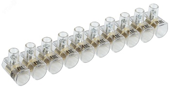 Зажим винтовой концевой изолированный КЗВИ 10 мм2 (10x1) UZVK-10-10