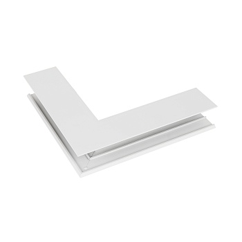 Коннектор угловой MAG-CON-4563-L90-EXT (WH, внешний) 027015 - Угловой внешний коннектор для трека MAG-TRACK-4563. Материал алюминий, цвет белый. Размеры 248x248x45x63мм. DC24V. Аксессуары для соединения с треком приобретаются отдельно.