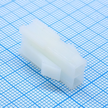 I-DS1073-02-PCT02X01 - Разъем питания (корпус) Mini-Fit, 2pin, вилка на кабель, шаг 4,2мм