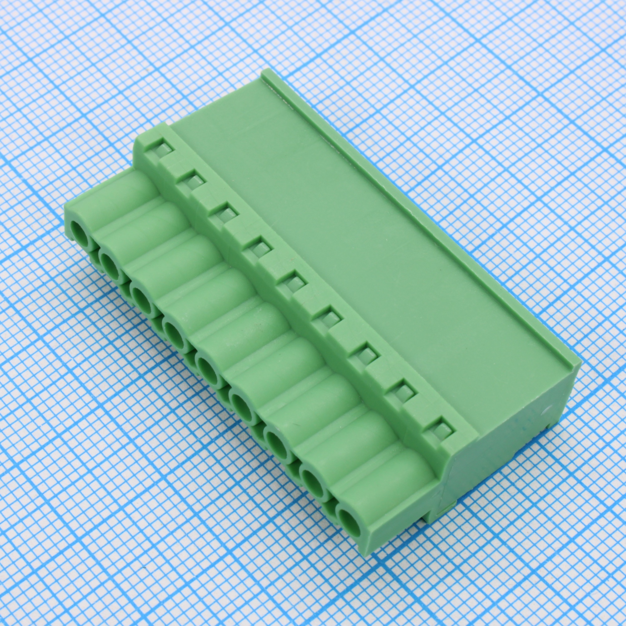 2EGTKA-5.08-09P-14-100 - Разъемный клеммный блок 9 контактов шаг 5.08мм