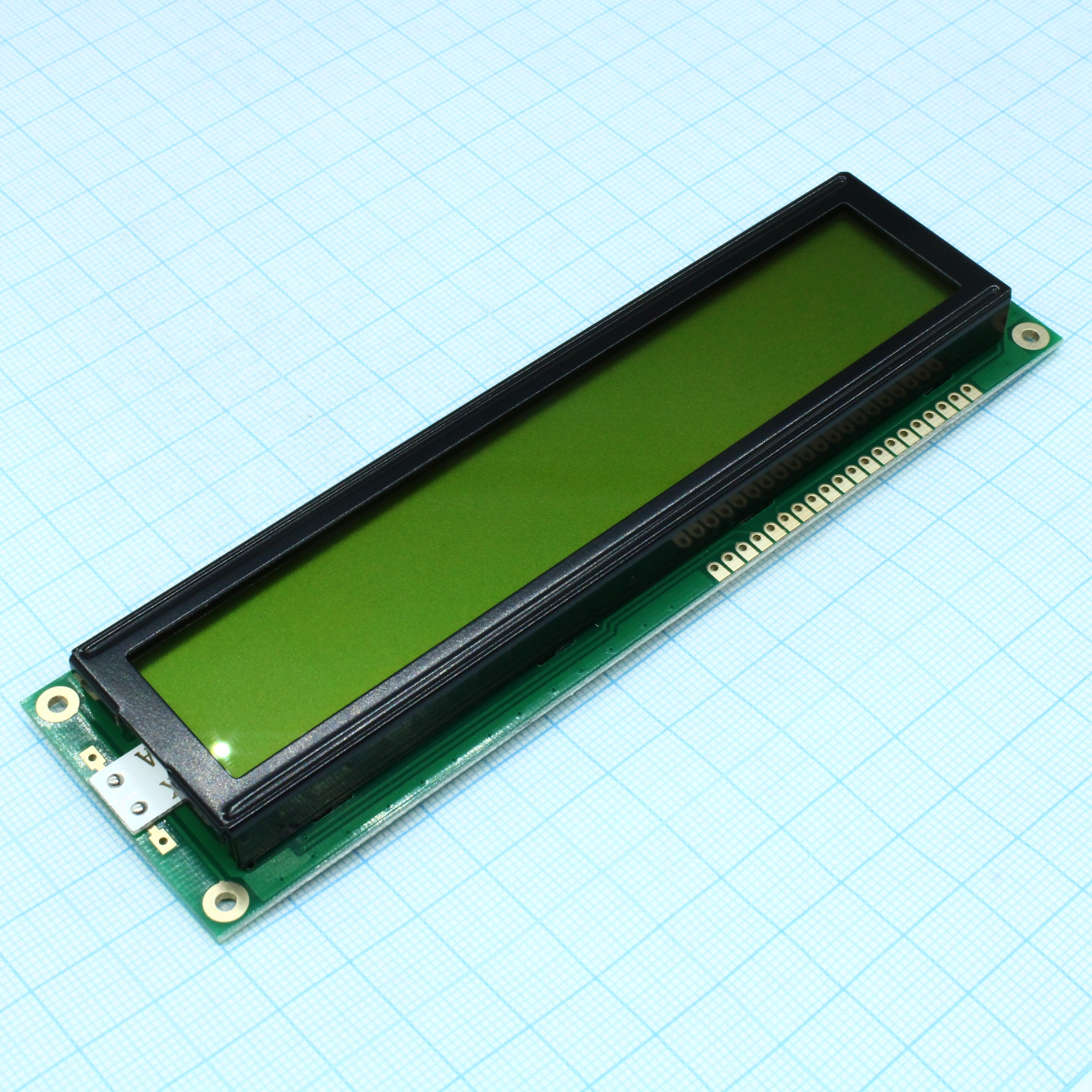 WG20232A-YYH-V#A - ЖКИ графич, 202 x 32, STN Ж-Зел. Positive/Transfl, подсв. LED Ж-Зел., VDD = 5V, 6 o`cl, -20...+70C