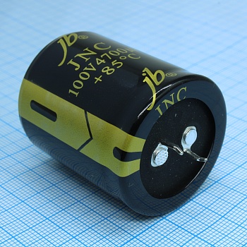 JNC2A472M10003500400 - Конденсатор алюминиевый электролитический 4700мкФ 100В ±20% (35х40мм) защелкиваемые выводы 10мм 2000часов 85°C