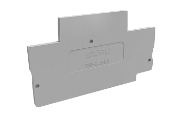 Торцевая крышка TPD2.5-2-GY-EA - Торцевая крышка для клемм TPD2.5-2-..., цвет: серый