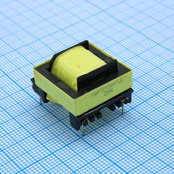 FWPTEF20H-112L - Трансформатор силовой корпус EF20, инд. первичной обмотки 1.1мГн, раб.напряжение 85-265В (50-60Гц), раб.ток 0.5А, раб. мощность 70ВА, раб.тем-ра: -30...+115С