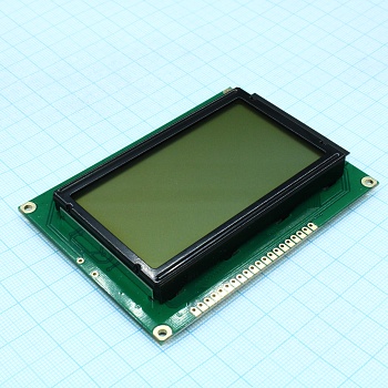 WG12864A-TFH-V#N - ЖКИ графич, 128 x 64, FSTN Positive/Transfl, подсв. LED Белая, VDD = 5V, 6 o`cl  -20...+70C