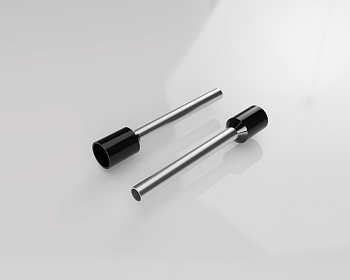 Наконечник 06.600.2427.0 - Наконечник кабельный, трубчатый, изолированный, удлиненный, S=1.5мм, L=24мм, черный