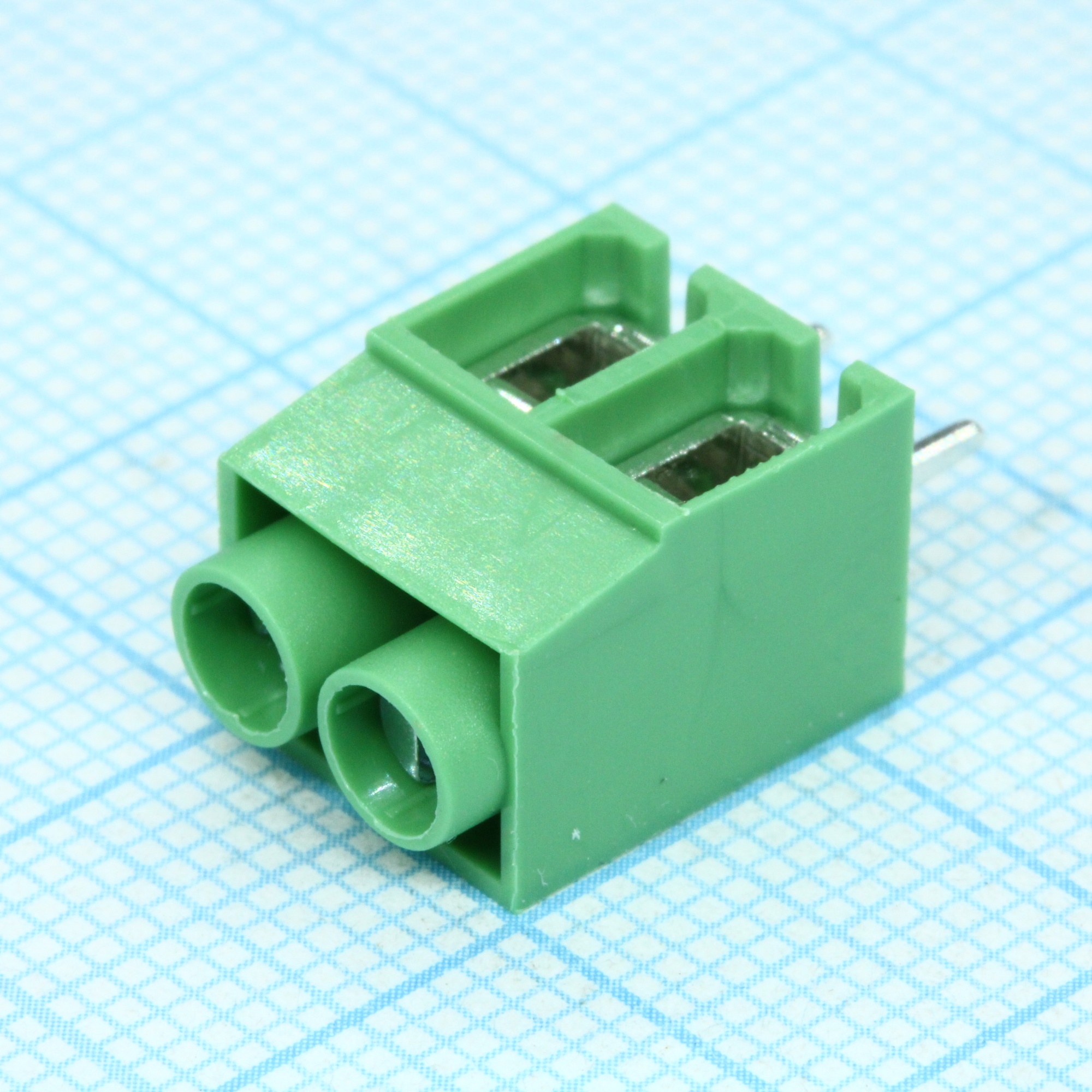 DG167-5.0-02P-14-00A(H) - Винтовой клеммный блок с защитой провода, 2 контакта. Серия DG167-5.0